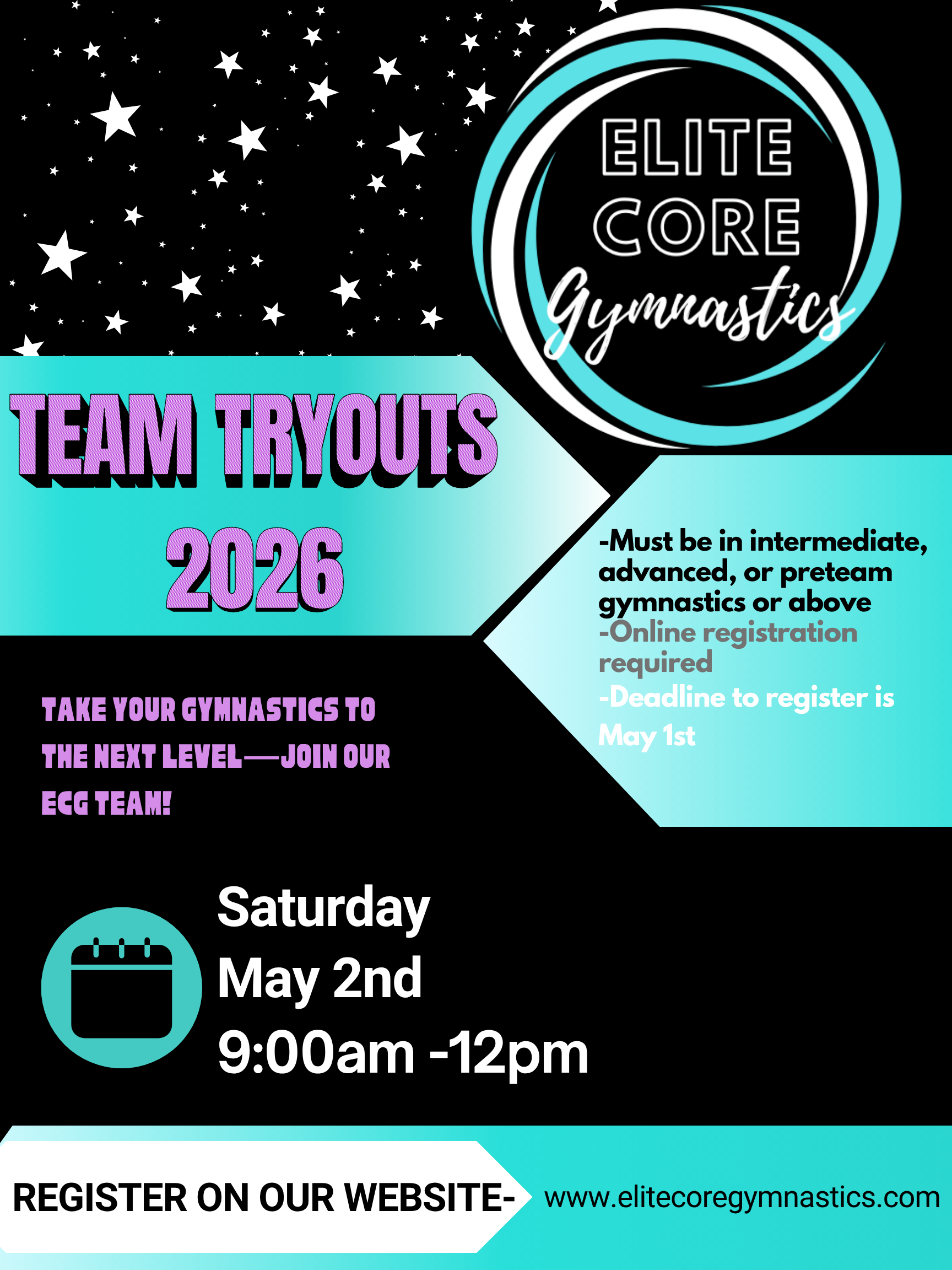 ECG team tryouts