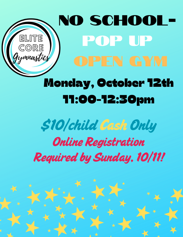 columbus day open gym